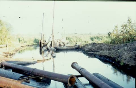 Historische foto van Baggerbedrijf Trip