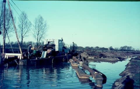 Historische foto van Baggerbedrijf Trip